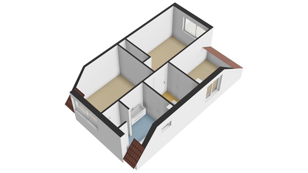 Burgemeester Nieborgstraat 4, 2957 KJ Nieuw-Lekkerland - Plattegrond 1E - 3D - Burgemeester Nieborgstraat 4 te Nieuw-Lekkerland.jpg