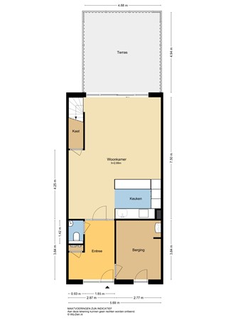 Botter 55, 2951 JH Alblasserdam - Plattegrond BG - 2D - Botter 55 te Alblasserdam.jpg
