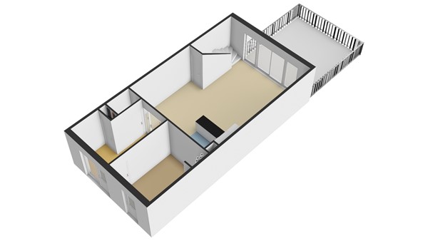 Botter 55, 2951 JH Alblasserdam - Plattegrond BG - 3D - Botter 55 te Alblasserdam.jpg