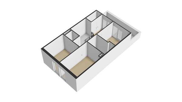 Botter 55, 2951 JH Alblasserdam - Plattegrond 2E - 3D - Botter 55 te Alblasserdam.jpg