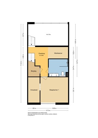 Botter 55, 2951 JH Alblasserdam - Plattegrond 1E - 2D - Botter 55 te Alblasserdam.jpg