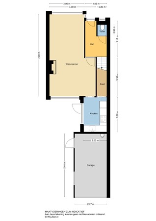 Vroegestraat 5, 2951 VT Alblasserdam - Plattegrond BG - 2D - Vroegestraat 5 te Alblasserdam.jpg