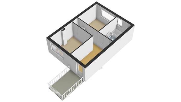 Vroegestraat 5, 2951 VT Alblasserdam - Plattegrond 1E - 3D - Vroegestraat 5 te Alblasserdam.jpg