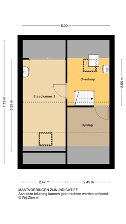 Vroegestraat 5, 2951 VT Alblasserdam - Plattegrond 2E - 2D - Vroegestraat 5 te Alblasserdam.jpg