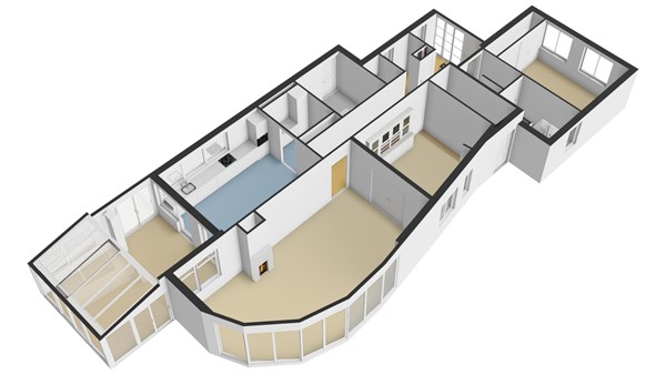 Karper 4, 2954 BP Alblasserdam - Plattegrond BG - 3D - Karper 4 te Alblasserdam.jpg