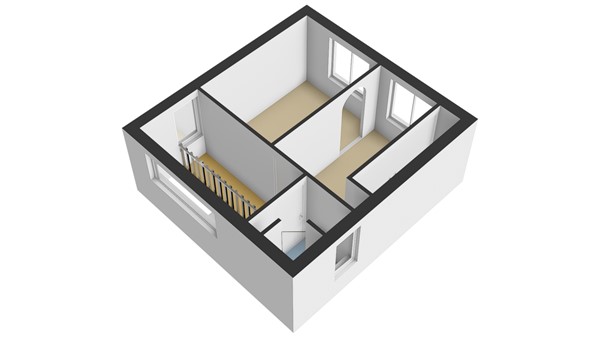 Karper 4, 2954 BP Alblasserdam - Plattegrond 1E - 3D - Karper 4 te Alblasserdam.jpg