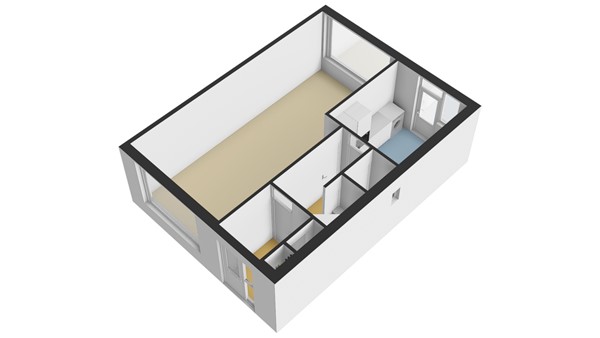 Brederostraat 43, 2951 TE Alblasserdam - Plattegrond BG - 3D - Brederostraat 43 te Alblasserdam.jpg