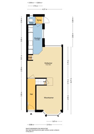 Waalsmondelaan 24, 2951 AW Alblasserdam - Plattegrond BG - 2D - Waalsmondelaan 24 te Alblasserdam.jpg