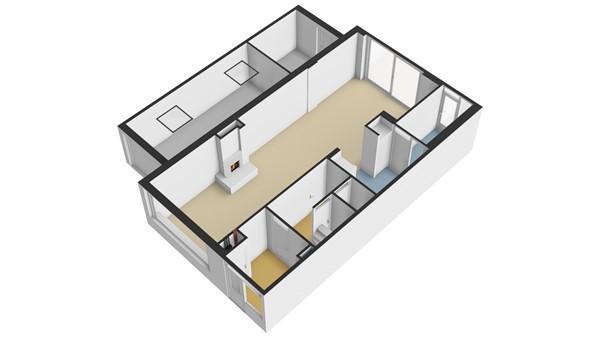 Vondellaan 128, 3351 HG Papendrecht - Plattegrond BG - 3D - Vondellaan 128 te Papendrecht.jpg