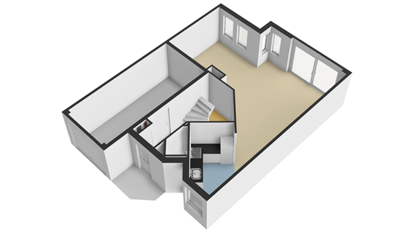 Wethouder De Jongstraat 25, 2957 KN Nieuw-Lekkerland - Plattegrond BG - 3D - Wethouder de Jongstraat 25 te Nieuw-Lekkerland.jpg