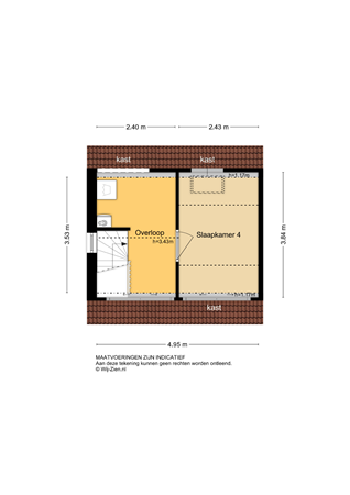 Wethouder De Jongstraat 25, 2957 KN Nieuw-Lekkerland - Plattegrond 2E - 2D - Wethouder de Jongstraat 25 te Nieuw-Lekkerland.jpg