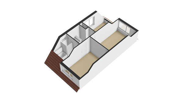 Wethouder De Jongstraat 25, 2957 KN Nieuw-Lekkerland - Plattegrond 1E - 3D - Wethouder de Jongstraat 25 te Nieuw-Lekkerland.jpg