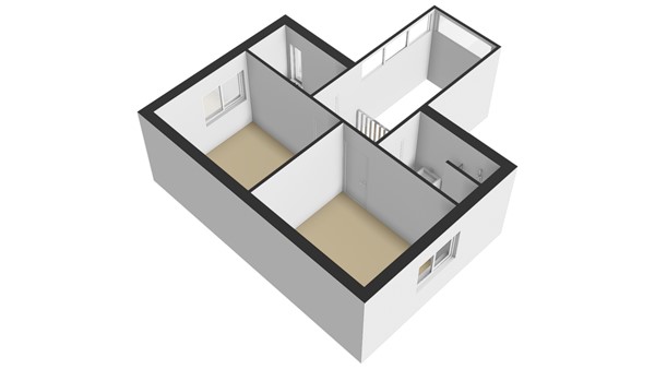 Noord En Landzigt 9, 2953 DZ Alblasserdam - Plattegrond 1E - 3D - Noord en Landzigt 9 te Alblasserdam.jpg