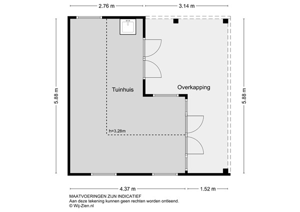 Noord En Landzigt 9, 2953 DZ Alblasserdam - Plattegrond TH - 2D - Noord en Landzigt 9 te Alblasserdam.jpg