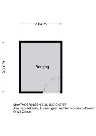 Raadhuisplein 33, 2951 GS Alblasserdam - Plattegrond berging - 2D - Raadhuisplein 33 te Alblasserdam.jpg