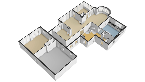 Kortland 47, 2954 LC Alblasserdam - Plattegrond BG - 3D - Kortland 47 te Alblasserdam.jpg