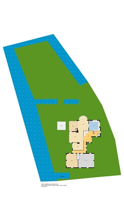 Kortland 47, 2954 LC Alblasserdam - Plattegrond perceel - 2D - Kortland 47 te Alblasserdam.jpg