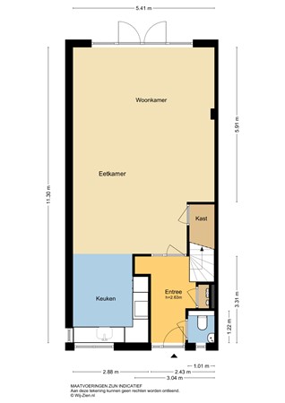 Kloosstraat 8, 2953 XJ Alblasserdam - Plattegrond BG - 2D - Kloosstraat 8 te Alblasserdam.jpg