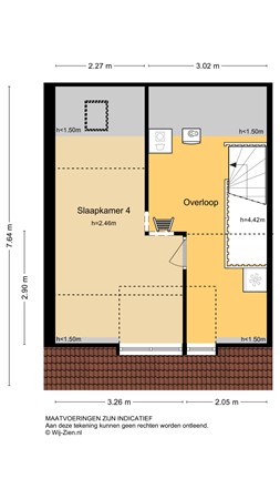 Kloosstraat 8, 2953 XJ Alblasserdam - Plattegrond 2E - 2D - Kloosstraat 8 te Alblasserdam.jpg