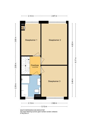 Pluimzegge 12, 2957 RG Nieuw-Lekkerland - Plattegrond 1E - 2D - Pluimzegge 12 te Nieuw-Lekkerland.jpg