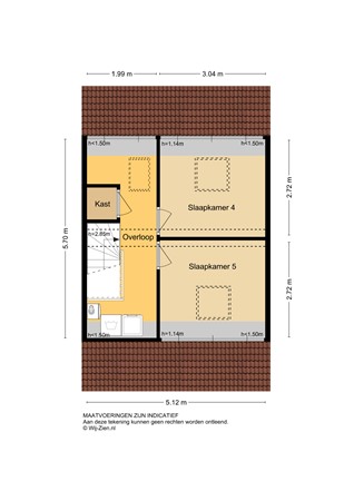 Pluimzegge 12, 2957 RG Nieuw-Lekkerland - Plattegrond 2E - 2D - Pluimzegge 12 te Nieuw-Lekkerland.jpg