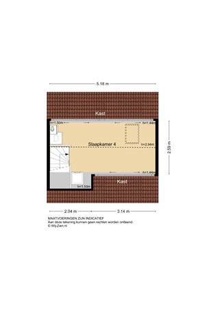 Blokweerweg 86, 2954 BM Alblasserdam - Plattegrond 2E - 2D - Blokweerweg 86 te Alblasserdam.jpg