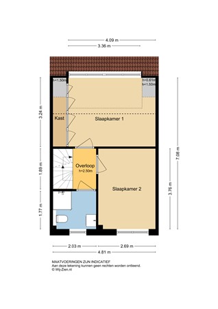 Willem Dreeshof 36, 2953 AW Alblasserdam - Plattegrond 1E - 2D - Willem Dreeshof 36 te Alblasserdam.jpg
