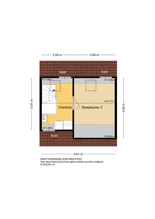 Willem Dreeshof 36, 2953 AW Alblasserdam - Plattegrond 2E - 2D - Willem Dreeshof 36 te Alblasserdam.jpg