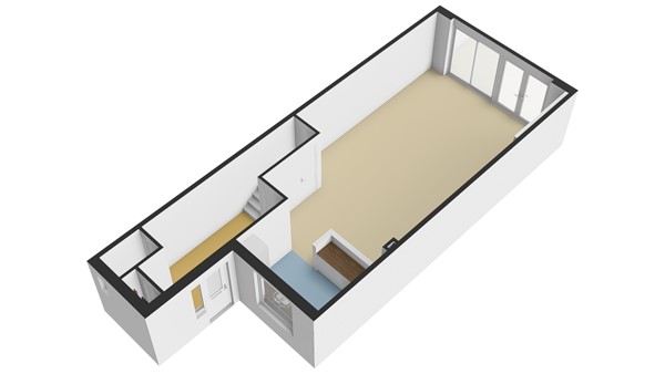 Dokter Rietveldplein 51, 3353 SH Papendrecht - Plattegrond begane grond - Dokter Rietveld 51 te Papendrecht.jpg