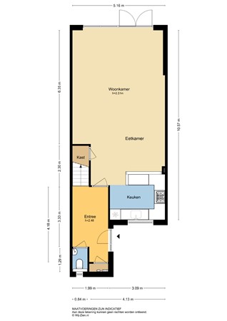 Dokter Rietveldplein 51, 3353 SH Papendrecht - Plattegrond begane grond - 3D- Dokter Rietveld 51 te Papendrecht.jpg