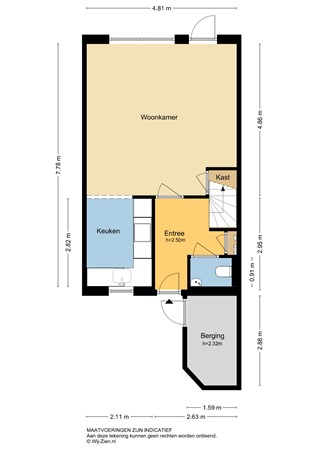 Willem Dreeshof 37, 2953 AW Alblasserdam - Plattegrond BG - 2D - Willem Dreeshof 37 te Alblasserdam.jpg