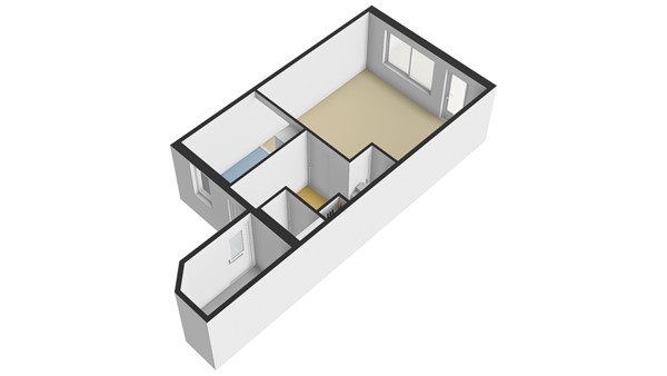 Willem Dreeshof 37, 2953 AW Alblasserdam - Plattegrond BG - 3D - Willem Dreeshof 37 te Alblasserdam.jpg