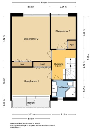 Planetenlaan 69, 2957 SM Nieuw-Lekkerland - Plattegrond 1E - 2D - Planetenlaan 69 te Nieuw-Lekkerland.jpg