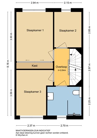 Barkstraat 33, 2957 EB Nieuw-Lekkerland - Eerste verdieping - 2D - Barkstraat 33 NWL.jpg
