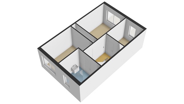 Barkstraat 33, 2957 EB Nieuw-Lekkerland - Eerste verdieping - 3D - Barkstraat 33 NWL.jpg