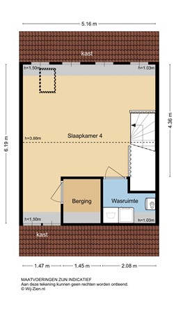 Barkstraat 33, 2957 EB Nieuw-Lekkerland - Tweede verdieping - 2D - Barkstraat 33 NWL.jpg