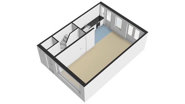 Azaleastraat 11, 2951 BB Alblasserdam - Plattegrond BG- 3D - Azaleastraat 11 Alblassrdam.jpg