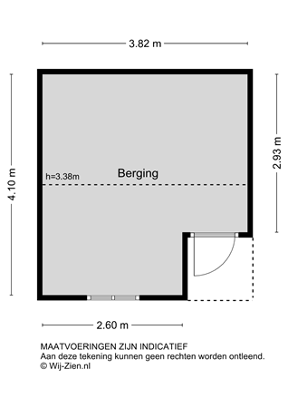 Azaleastraat 11, 2951 BB Alblasserdam - Plattegrond berging - 2D- Azaleastraat 11 Alblasserdam.jpg
