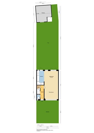 Azaleastraat 11, 2951 BB Alblasserdam - Plattegrond BG incl. tuin - 2D - Azaleastraat 11 te Alblasserdam.jpg