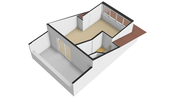 De Boezem 20, 2953 WC Alblasserdam - Plattegrond 2E - 3D - De Boezem 20 te Alblasserdam.jpg