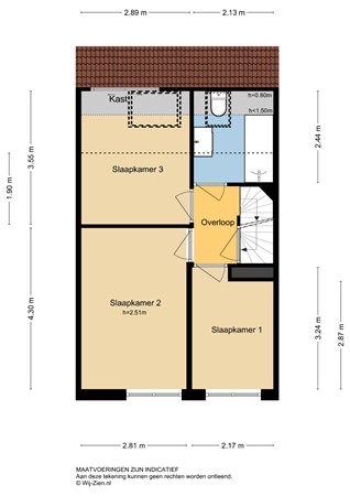 Waterpeper 22, 2954 AH Alblasserdam - Plattegrond- eerste verdieping - 2D - Waterpeper 22 Alblasserdam.jpg
