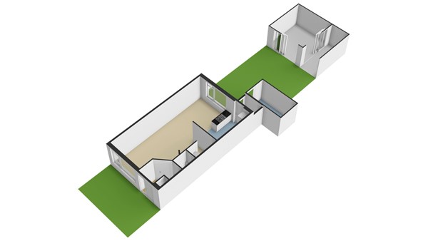 Waterpeper 22, 2954 AH Alblasserdam - Plattegrond BG + tuin - 3D - Waterpeper 22 Alblasserdam.jpg