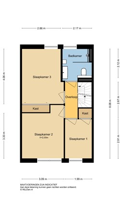 Zwanebloem 29, 2954 NH Alblasserdam - Plattegrond 1E - 2D - Zwanebloem 29 te Alblasserdam.jpg