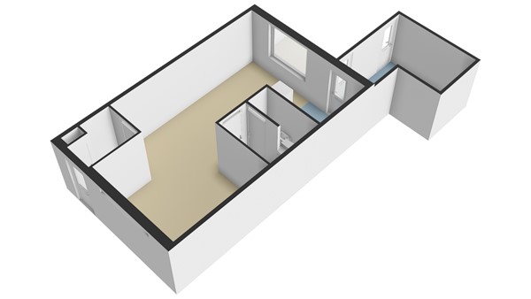 Zwanebloem 29, 2954 NH Alblasserdam - Plattegrond BG - 3D - Zwanebloem 29 te Alblasserdam.jpg