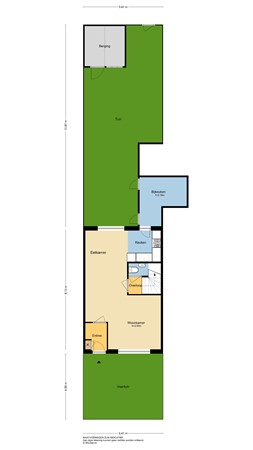 Zwanebloem 29, 2954 NH Alblasserdam - Perceelplattegrond - 2D - Zwanebloem 29 te Alblasserdam.jpg
