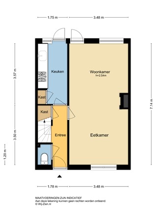 Resedastraat 34, 2951 BX Alblasserdam - Plattegrond BG - 2D - Resedastraat 34 te Alblasserdam.jpg