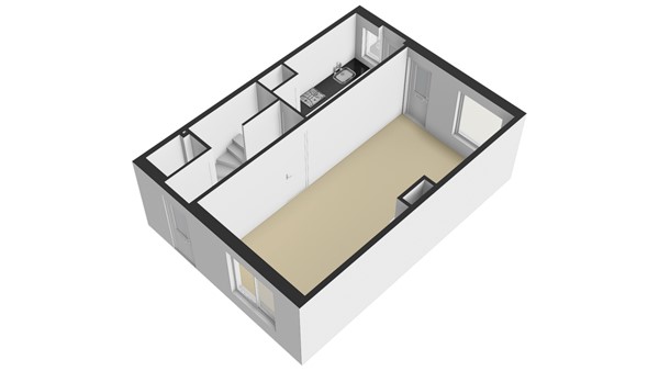 Resedastraat 34, 2951 BX Alblasserdam - Plattegrond BG - 3D - Resedastraat 34 te Alblasserdam.jpg