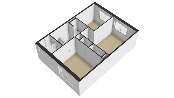 Resedastraat 34, 2951 BX Alblasserdam - Plattegrond 1E - 3D - Resedastraat 34 te Alblasserdam.jpg