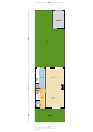 Resedastraat 34, 2951 BX Alblasserdam - Perceelplattegrond - 2D - Resedastraat 34 in Alblasserdam.jpg