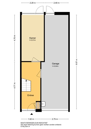 Da Costastraat 60, 2951 XB Alblasserdam - Plattegrond BG - 2D - Da Costastraat 60 te Alblasserdam.jpg